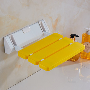 Siège de douche pliant mural en plastique et alliage d'aluminium, antidérapant, capacité de charge de 130 kg, tabouret de sécurité pour salle de bain pour personnes âgées et handicapées - Product Image 1