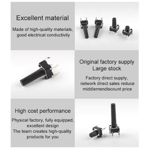 20 cái/lốc Tactile chuyển đổi tạm thời Tactile tact đẩy nút chuyển đổi 6x6x4.3/5/5.5/6/7/8/9/10/11mm mini Micro chuyển đổi 6x6mm - Product Image 4