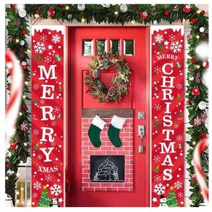 ป้ายแขวนผนังคริสต์มาสสำหรับขายส่งปี 2026 ทำจากโพลีเอสเตอร์ 100% ป้ายประดับประตูฮาโลวีนและคริสต์มาส พร้อมดีไซน์ส่วนตัว - Product Image 1