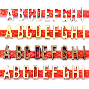 100pcs Alloy Alphabet Anhänger Brief A-Z Metall lose Spacer Perlen Slide Charms für DIY Armband Halskette Schmuck Handwerk - Product Image 2
