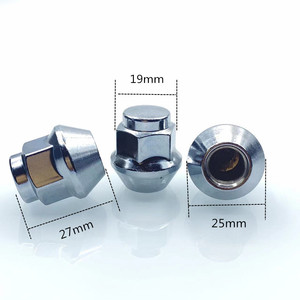 Écrous de roue plats verrouillables personnalisés en gros pour voiture M12 * 1.25 M12 * 1.5 en acier au carbone chromé, écrou de roue en titane - Product Image 2