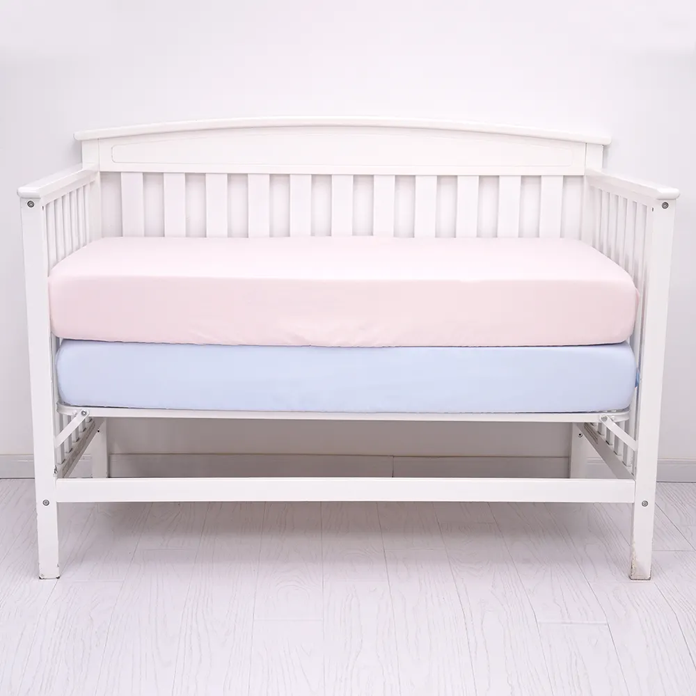 Bamboo Stain Crib Sheets Custom Organic Cot Bed Sheets