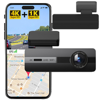 ShiYu SY-F23 4K AI ADAS Dash Cam Lensa Ganda 2 Kanal Tanpa Layar DVR Mobil dengan Penglihatan Malam & Perekaman Berulang Dukungan GPS