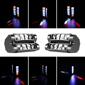 Fête Disco événements 8 yeux 3W RGBW Mini faisceau LED éclairage de scène DJ Pixel Control Spider tête mobile