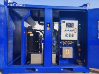Générateur diesel ATEX Zone 2 60 kVA, groupe électrogène antidéflagrant pour plateformes offshore, avec cadre de levage DNV 2.7-1 pour plateformes pétrolières et gazières offshore