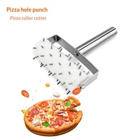 Rouleau à pâtisserie perforé en acier inoxydable, coupe-pizza et outil de cuisson pour biscuits