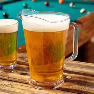 Dispensador de Bebidas Reutilizable de 30oz 56oz 60oz, Jarra de Cerveza de Plástico Transparente Irrompible con Boquilla Vertedora para Russia Abbey's <span class=keywords><strong>Jacobsen</strong></span> - Product Image 1