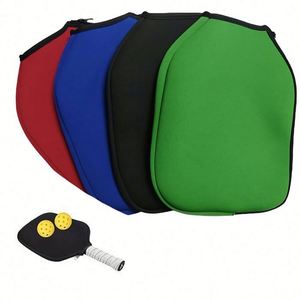 Custom Logo Zippered Neoprene Storage Bag Case Racket Sleeve Pickleball Paddle <b>Cover</b> Gift - Product Image 1