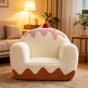 Sillón Infantil de Espuma sin Marco con Compresión al Vacío, Diseño de Dibujos Animados, <span class=keywords><strong>para</strong></span> Descanso, Almuerzo, Lectura, Sala de Estudio - Product Image 5