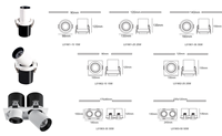 Spot de plafond moderne à tête simple ou double, articulable à 350 degrés, rétractable, dimmable, LED, projecteur orientable