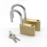 Cadenas en laiton de 20-60 mm, taille personnalisée, livraison rapide d'échantillons, cadenas à boule en laiton avec clé en laiton