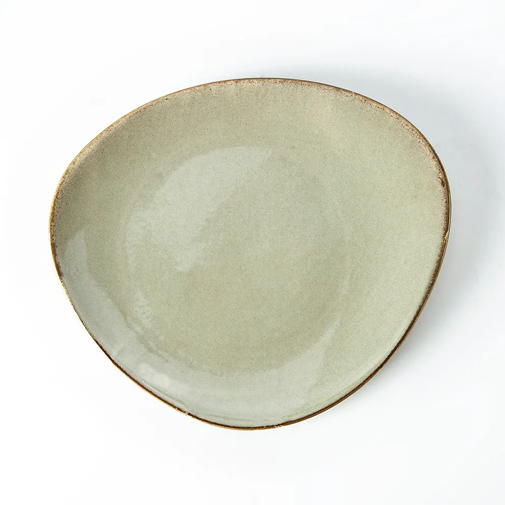 Japanese style YAYU irregular porcelain home dinner tableware sets glaze china plates bowls set ceramic dinnerware
