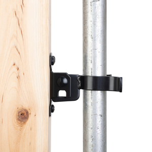 שער שחור מזלג מנעול מנעול עם מנעול חור שטוח קיר גב קיר גב הר גדר שרשרת קישור latch עבור דלת & חלון צירים - Product Image 6