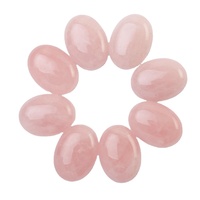 Cabochons ovales plats en quartz rose naturel 22x30mm, cristaux de guérison, énergie des chakras, fournitures de fabrication de bijoux, vente en gros