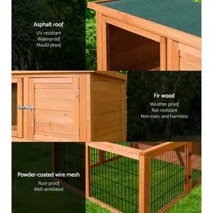 <span class=keywords><strong>Cage</strong></span> à lapins moderne de luxe à 3 étages de 100 cm de haut, avec lumière nocturne, poulailler <span class=keywords><strong>en</strong></span> bois, motif animal, cages <span class=keywords><strong>en</strong></span> métal respirantes, bouton-pression - Product Image 5