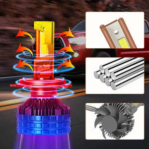 Fábrica TOP OEM venta Auto iluminación <span class=keywords><strong>C6</strong></span> 9005/9006/H11/H7/H4 coche LED faro Bienvenido luces de haz alto - Product Image 3