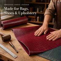 Simili cuir grain pierre Bourgogne 1,0 mm, 54 pouces, avec support brossé, élastique et résistant à l'abrasion, pour chaises, sacs à main et lampes