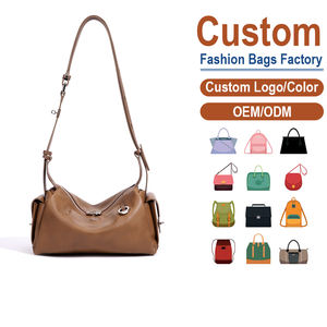 Genuine Leather Crossbody Bag Metal <b>Lock</b> Moto Design Premium Versatile Shoulder Bag ODM Processing - Product Image 1