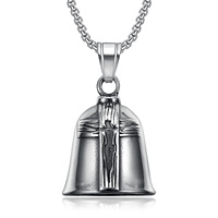 Pendentif cloche Aquila Guardian en acier inoxydable 316L, thème religieux chrétien, pour motards, cadeaux unisexes pour fêtes