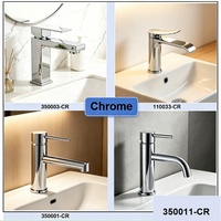 Mitigeur de lavabo monocommande à poser en laiton avec cartouche céramique pour eau chaude et froide