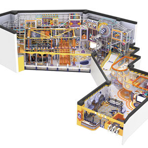 Supermercado Princess House Indoor Playground Furniture Set Kids Pretend House Hecho <span class=keywords><strong>de</strong></span> plástico duradero Ninja Course - Product Image 2