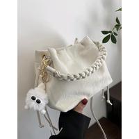 Tas Selempang Bucket Polyester Gaya Nasional Mewah untuk Wanita 2025 Terbaru Serbaguna Dua Tali Tas Tangan Fashion untuk Perjalanan