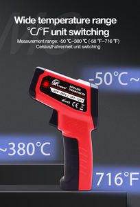 Termometer dapur inframerah <span class=keywords><strong>Digital</strong></span>, alat pengukur suhu non-kontak perangkat plastik untuk industri memanggang termometer laser - Product Image 4