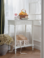 Table basse créative en bois de style français rétro pour salon, chambre à coucher, décoration et rangement de la maison
