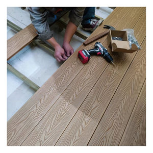 Planche de terrasse en WPC moderne 3D en relief lisse 18 mm Antidérapante Imperméable Protégée contre les UV Écologique Clic Extérieur Jardin <span class=keywords><strong>Bois</strong></span> - Product Image 6