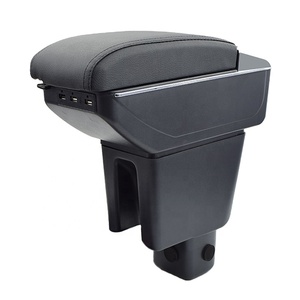Vtear - Funda para Reposabrazos de Cuero PU con Cargador USB ABS, Caja de Almacenamiento Central para el Interior del Coche, Portavasos para Honda <span class=keywords><strong>BRV</strong></span> 2015-2018 - Product Image 1