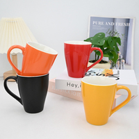Tasse en céramique de haute qualité, 12 oz/350 ml, personnalisable avec logo, en porcelaine faite à la main, forme poire, sans BPA, compatible lave-vaisselle et micro-ondes