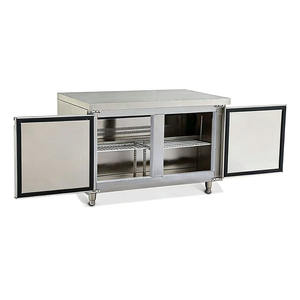 Refrigerador de Bebidas Bajo Mostrador de Acero Inoxidable, Diseño Compacto para Cafetería, Oficina, Despensa y Pequeños Restaurantes - Product Image 3