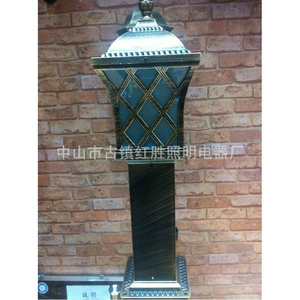 Lampe de jardin extérieure vintage européenne en aluminium, étanche, antirouille, LED, pour éclairage de cour et de parc - Product Image 3