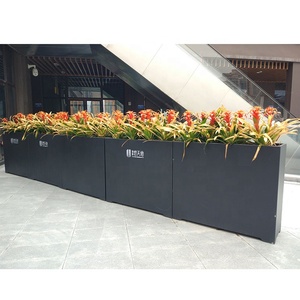 Macetas de Acero Extra Grandes para Exteriores, <span class=keywords><strong>Mobiliario</strong></span> <span class=keywords><strong>Urbano</strong></span> para Jardín, Parque, Contenedores Metálicos para Plantas, Macetas para Flores de Exterior - Product Image 1