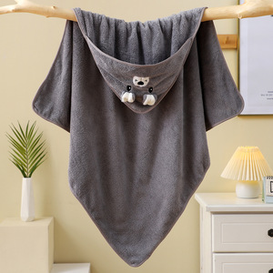 Grande serviette personnalisée en usine pour enfants Sac à capuche pour bébé doux et doux pour la peau Châle <span class=keywords><strong>Cape</strong></span> à capuche en velours corail Serviette <span class=keywords><strong>de</strong></span> <span class=keywords><strong>bain</strong></span> - Product Image 6