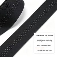 Bande élastique antidérapante en nylon et silicone à pois de 5 cm pour accessoires vestimentaires, ceinture de soutien, en stock