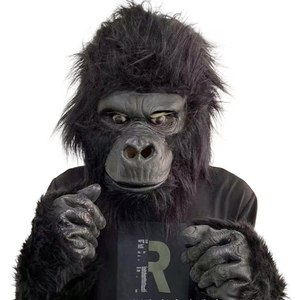 <span class=keywords><strong>Maschera</strong></span> da <span class=keywords><strong>Gorilla</strong></span> realistica con mani e piedi <span class=keywords><strong>maschera</strong></span> da Costume da scimmia divertente <span class=keywords><strong>maschera</strong></span> da festa in <span class=keywords><strong>maschera</strong></span> per carnevale - Product Image 1