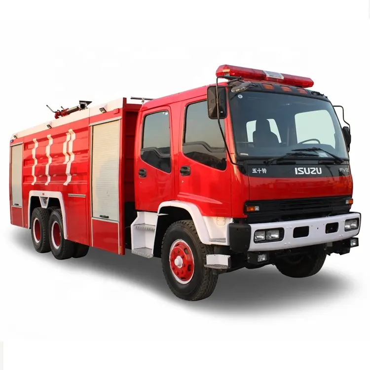 Nouveaux camions de sauvetage d'incendie d'eau de poudre de mousse 6x4 avec le prix de camion de lutte contre l'incendie de porte de petit pain
