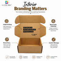 Anpassbares Logo Braune Kraft-Geschenkverpackung Wellpappe Seife Kleidung PR Post Papier Kartons Verpackung