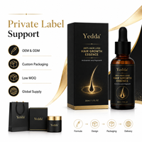 Huile anti-chute et stimulante de croissance capillaire à marque privée avec gingembre et ginseng, formule à base de plantes pour un traitement nourrissant du cuir chevelu, support OEM/ODM
