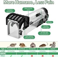 Piège à souris à crinière en plastique ABS plaqué argent, très résistant, pour les entrepôts, 1 paquet