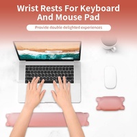 Tapis de bureau personnalisé souple, repose-poignets en gel de silicone, tapis de souris de jeu ergonomique, ensemble de tapis de souris de bureau