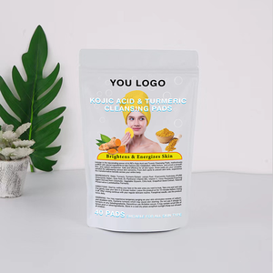 Tampons de coton nettoyants à l'acide kojique de curcuma Offre Spéciale 2024 Skincare tampon exfoliant végétalien de marque privée - Product Image 6