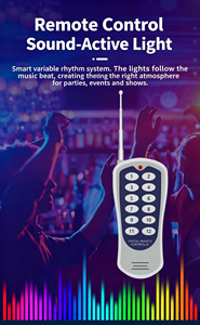 ไฟสปอตไลท์เวทีความสว่างสูง 54 ดวง RGBW 54*3w DMX LED 54 Par Light สำหรับงานดีเจ ดิสโก้ เวที งานแต่งงาน งานปาร์ตี้ - Product Image 4
