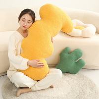 Bonne conception compagnon apaisant chat chaud oreiller mignon chat créatif peluche jouet