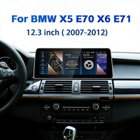 Autoradio 8 Go + 128 Go 12,3 pouces pour BMW X5/X6 E70/E71 2007-2013, écran partagé, montage sur tableau de bord, CarPlay, Android Auto, USB, GPS, audio haute résolution