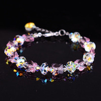 Gelang Kupu-kupu Kristal Imitasi DIY Baru untuk Wanita, Hadiah Minimalis Gaya Korea yang Dipersonalisasi, Cocok untuk Hari Valentine, Layak untuk Dibagikan di Instagram