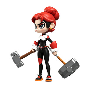 Action Figure Articolate in PVC Personalizzate OEM, Stampa 3D di Personaggi Militari e Anime, Statuette di Ragazze dei Fumetti - Product Image 2