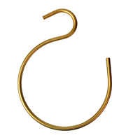 Cintre rond en aluminium de style nordique populaire en forme de S pour rangement de vêtements, écharpes, châles, pashminas, serviettes, cravates et ceintures dans la garde-robe