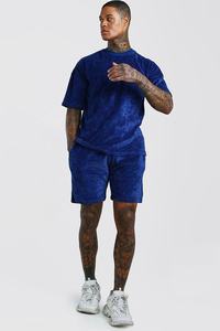 เสื้อกันหนาวกำมะหยี่ฤดูหนาวเสื้อยืดและกางเกงขาสั้นชุดคู่ Velour - Product Image 4